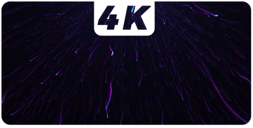 Dynamic Abstract Glowing Particle Trails Background Animation