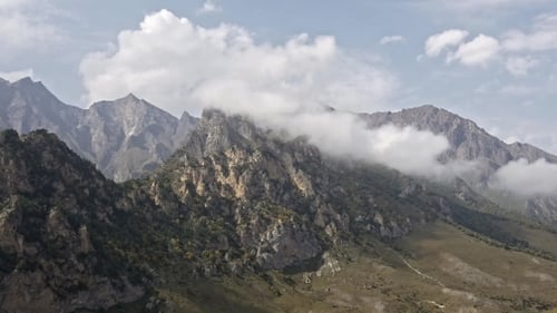 Dolomite Mountains in the Clouds