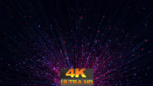 Radiant Star Burst Particle Background Animation