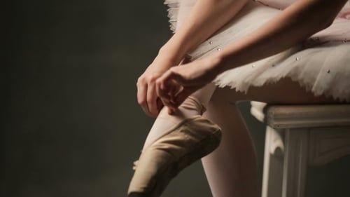 Ballerina In Ballet Studio