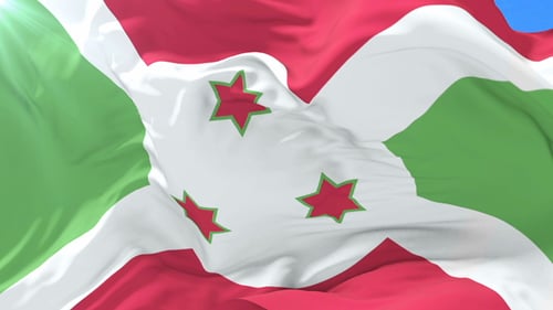 Realistic Waving Flag Animation Loop