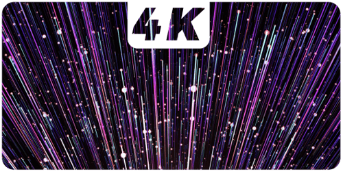 Abstract Glowing Particle Lines Motion Background