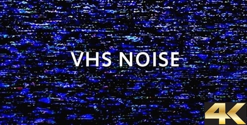 Retro VHS Noise Glitch Video Overlay