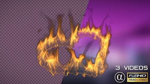 Herzform On Fire — 3er-Pack