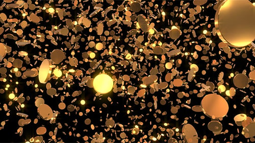 Gold Coins Loop Background