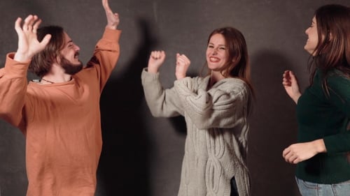 Friends Celebrating Success, High Five