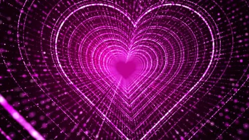 Heart Particle Tunnel Loop