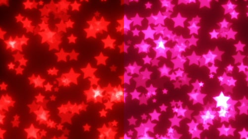 Leuchtende Sterne glitzern