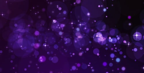 Sparkling Purple Bokeh Lights Abstract Celebration Background