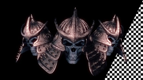Samurai Kopfhelm VJ Loop