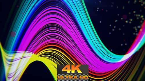 Vibrant Fluid Abstract Wave Motion Graphic Background