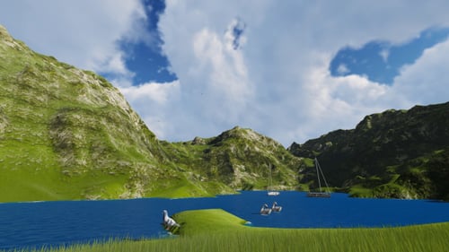 Sunrise and the Lake