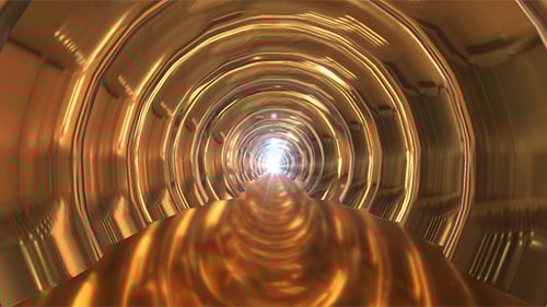 Gold Tunnel Loop Background