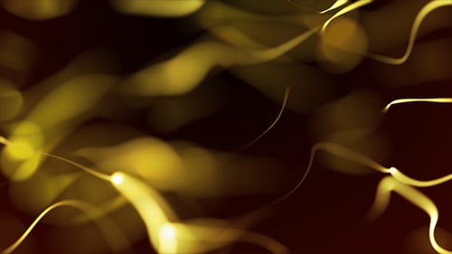 Elegant Gold Flowing Particles Background