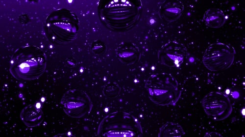 Falling Purple Spheres Loop