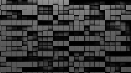 Movimento de cubos escuros em loop