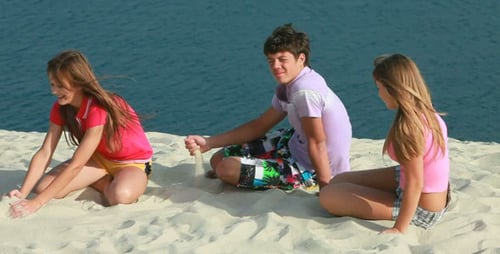 At Beach