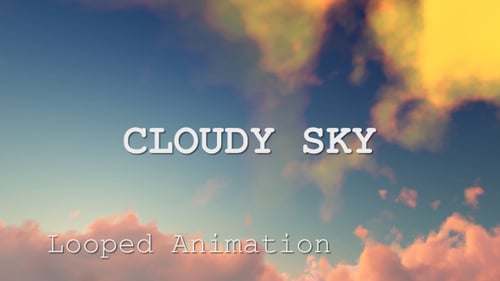 Fluid Cloud Sky Time Lapse Background Animation