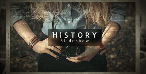 Vintage Photo Slideshow with Retro Film Effects for Memories