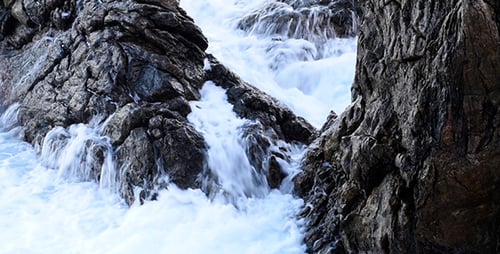 Sea Surf In Coastal Rocks