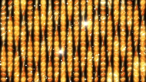 Shining Golden Discs Wall Loop Background