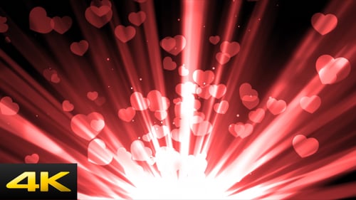 Rayos de amor rojizos