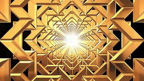 Abstract Gold Loop Background