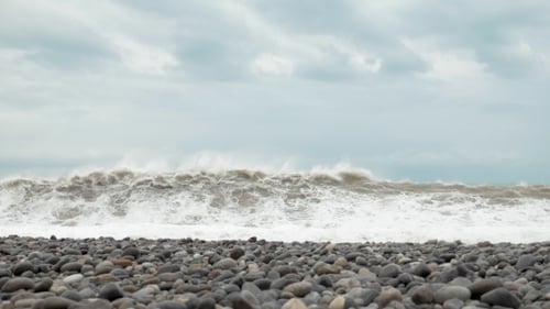 High Waves of the Black Sea - Batumi, Georgia