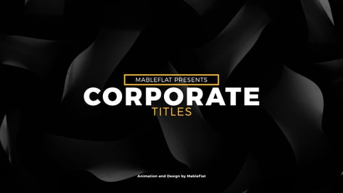 Dynamic Corporate Titles and Lower Thirds Pack