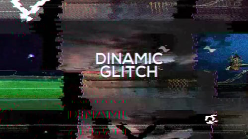 Dynamic Glitch Opener with Fast Text and Digital Distortion