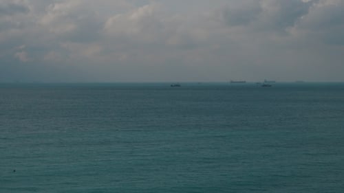 Ocean View, Ships in the Distance