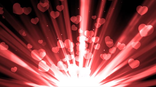 Rayos de amor rojizos