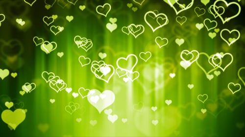 Green Hearts of Love