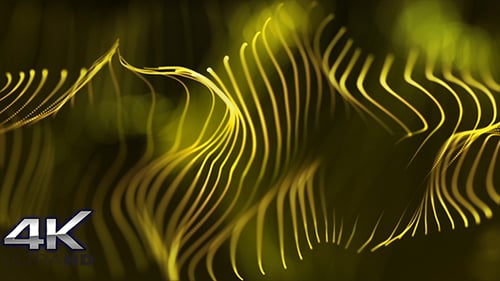 Abstract Flowing Particle Lines Background Animation