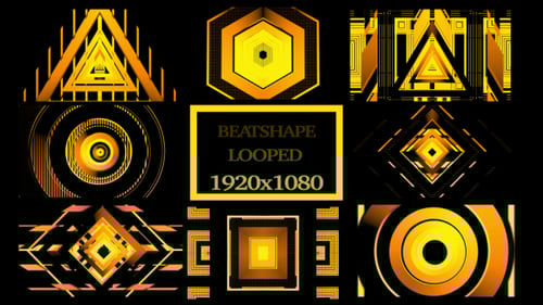 Abstract Geometric Expanding Tunnel Portal Animated Background Pack