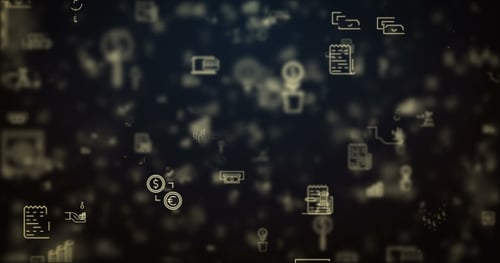 Hintergrund für verschobene Finanzsymbole