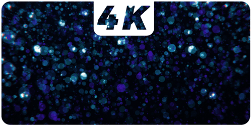 Abstract Shimmering Blue Particle Loop Background