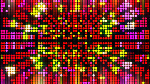 Seamless Looping Abstract Glowing Pixel Grid Background