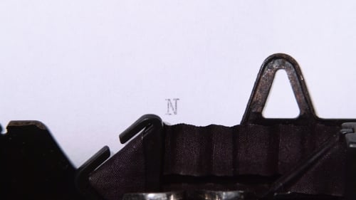 Old Typewriter Types The Word 'NO!'