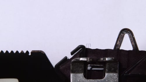 Vintage Typewriter Types the Words "True Story"