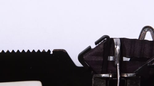 Typewriter Types 'Just Married' Message