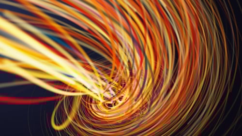 Dynamic Abstract Swirling Light Lines Background
