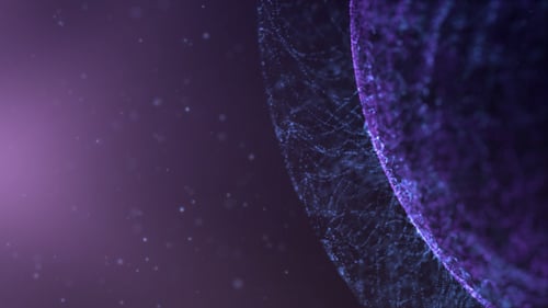 Violettblaue glitzernde Partikel