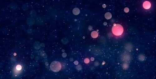 Abstract Sparkling Bokeh Light Particles Background