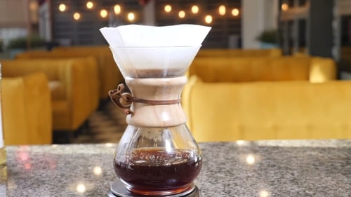 Pour Over Coffee Maker Brewing Fresh Coffee