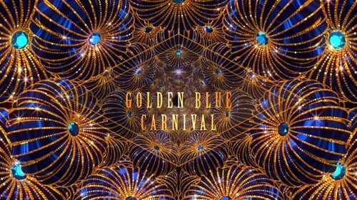 Goldblau Karneval