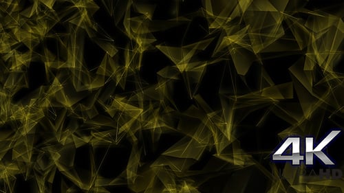 Goldene polygonale Hintergrundschleife