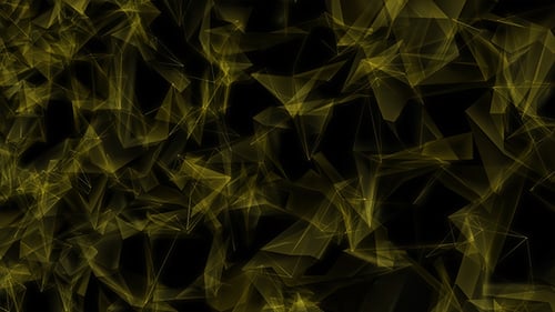 Goldene polygonale Hintergrundschleife