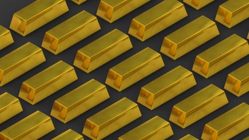 Goldbarren und Reichtümer