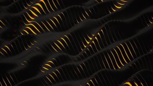 Abstract Golden Wavy Lines Animated Motion Background